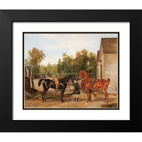 Preparing For The Ride Black Modern Wood Framed Art Print with Double Matting by Von Zellenberg, Franz Zeller