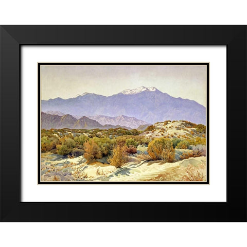 San Jacinto Black Modern Wood Framed Art Print with Double Matting by Widforss, Gunnar