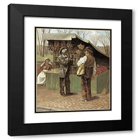 The Fifteenth Amendment / Civil Rights Black Modern Wood Framed Art Print with Double Matting by Wood, George Bacon