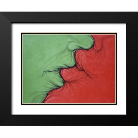 Complementarios Black Modern Wood Framed Art Print with Double Matting by Bertani, Ernesto