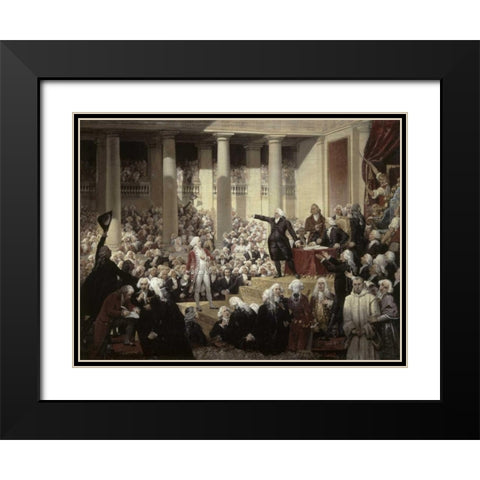 Mirabeau Devant Dreux-Brezemirabeau In Front of Dreux-Breze Black Modern Wood Framed Art Print with Double Matting by Court, Joseph Desire