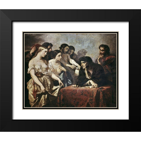 Love To The Highest Bidder Black Modern Wood Framed Art Print with Double Matting by Couture, Thomas
