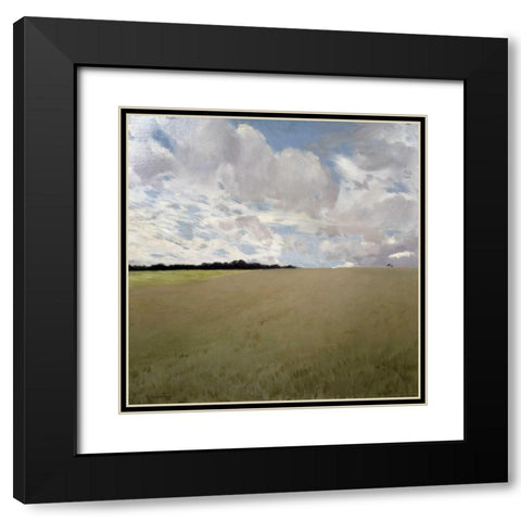 Landscape Black Modern Wood Framed Art Print with Double Matting by De Latouche, Gaston