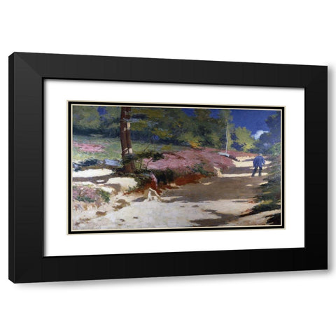 Midday Black Modern Wood Framed Art Print with Double Matting by Dodge, William de Leftwich
