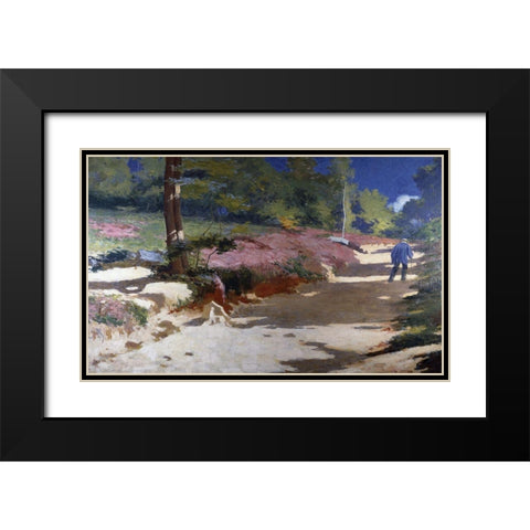 Midday Black Modern Wood Framed Art Print with Double Matting by Dodge, William de Leftwich
