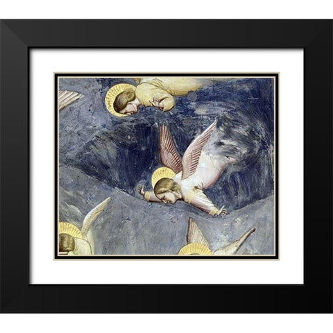 Lamentation (Detail) Black Modern Wood Framed Art Print with Double Matting by Giotto