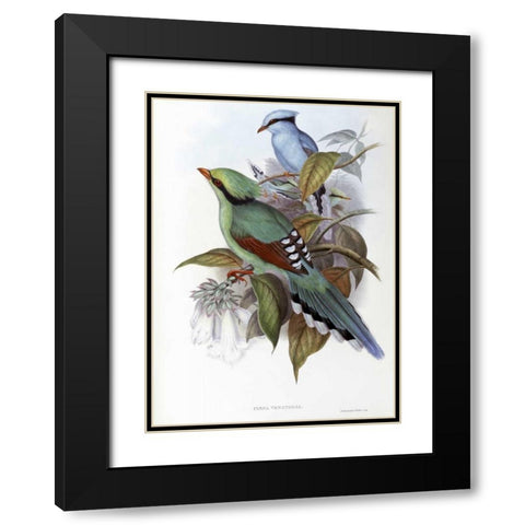 Hunting Cissa Black Modern Wood Framed Art Print with Double Matting by Glover, John