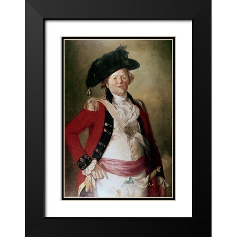 Officer Black Modern Wood Framed Art Print with Double Matting by Gullager, Christian