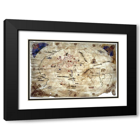 Figura Totius Orbe Thexora Universale Black Modern Wood Framed Art Print with Double Matting by Hargonio, Fra Bona