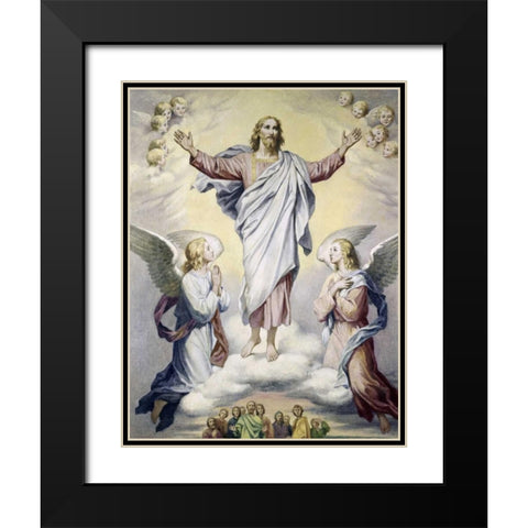 Ascension, The Hoffman Black Modern Wood Framed Art Print with Double Matting by Hofmann, Heinrich