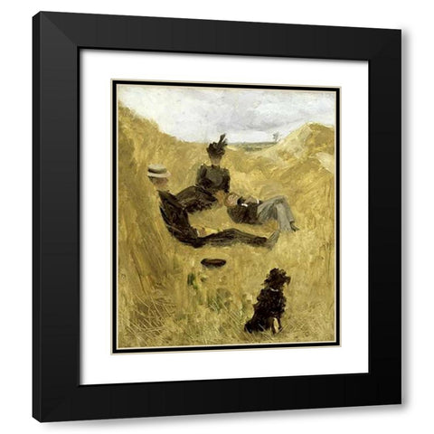 Party in the Country Black Modern Wood Framed Art Print with Double Matting by Toulouse-Lautrec, Henri