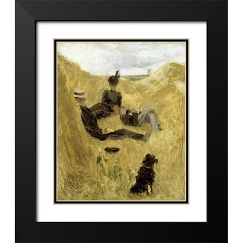 Party in the Country Black Modern Wood Framed Art Print with Double Matting by Toulouse-Lautrec, Henri