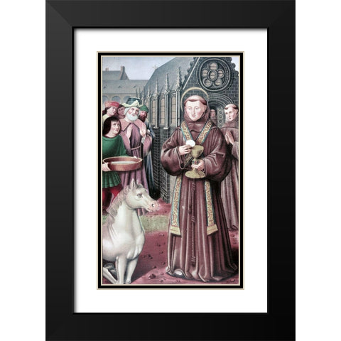 Apostles Black Modern Wood Framed Art Print with Double Matting by Master of Queen Anne,