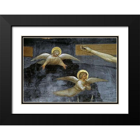 Crucifixion (Detail) Black Modern Wood Framed Art Print with Double Matting by De Menabuoi, Giusto