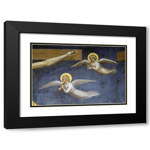 Crucifixion (Detail) Black Modern Wood Framed Art Print with Double Matting by De Menabuoi, Giusto