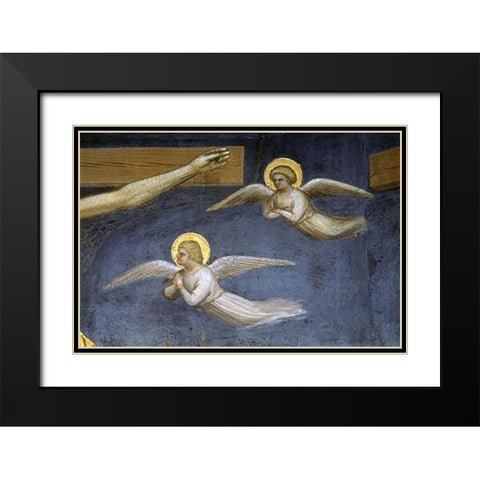 Crucifixion (Detail) Black Modern Wood Framed Art Print with Double Matting by De Menabuoi, Giusto