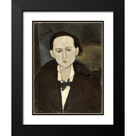 Elena Pawlowski Black Modern Wood Framed Art Print with Double Matting by Modigliani, Amedeo