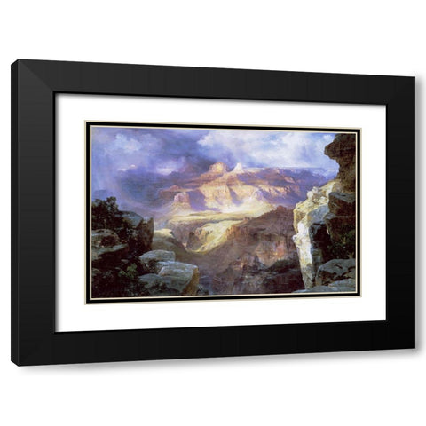 Miracle of Nature Black Modern Wood Framed Art Print with Double Matting by Moran, Thomas