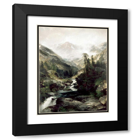 Mountain of The Holy Cross, Colorado Black Modern Wood Framed Art Print with Double Matting by Moran, Thomas