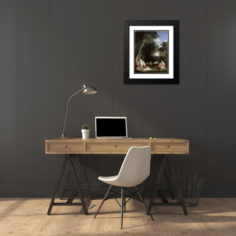The Golden Age Black Modern Wood Framed Art Print with Double Matting by Niemann, Edmund and