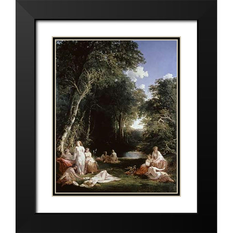 The Golden Age Black Modern Wood Framed Art Print with Double Matting by Niemann, Edmund and