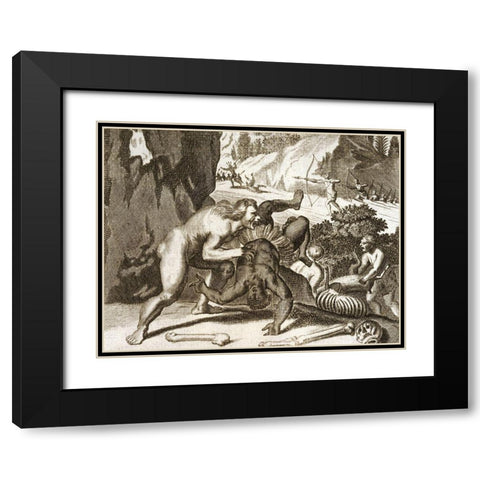 Patagonian Giants Black Modern Wood Framed Art Print with Double Matting by Ogilby, John