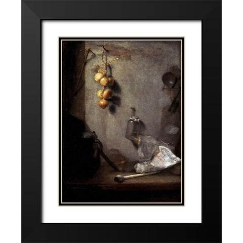 Still Life Black Modern Wood Framed Art Print with Double Matting by Paudiss, Christoph