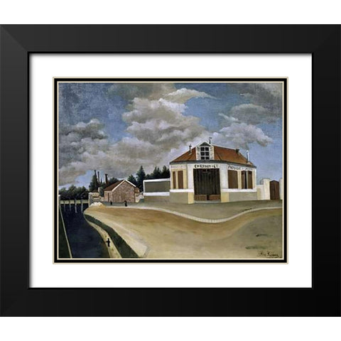 The Chair Factory Black Modern Wood Framed Art Print with Double Matting by Rousseau, Henri