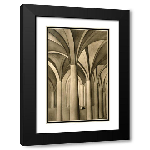 Columns and Eggs #1 of 5 Black Modern Wood Framed Art Print with Double Matting by Sage, Kay
