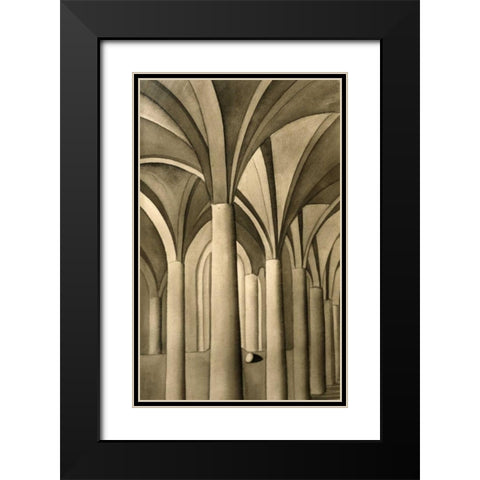 Columns and Eggs #1 of 5 Black Modern Wood Framed Art Print with Double Matting by Sage, Kay