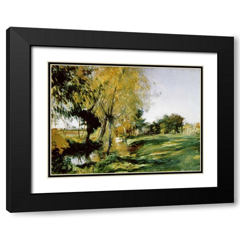 At Broadway Black Modern Wood Framed Art Print with Double Matting by Sargent, John Singer