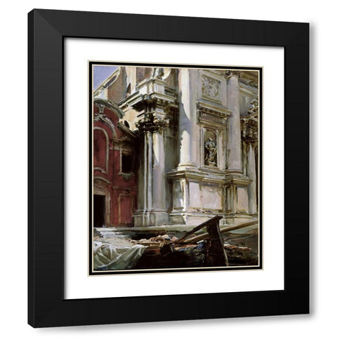 Church of San Stae, Venice Black Modern Wood Framed Art Print with Double Matting by Sargent, John Singer