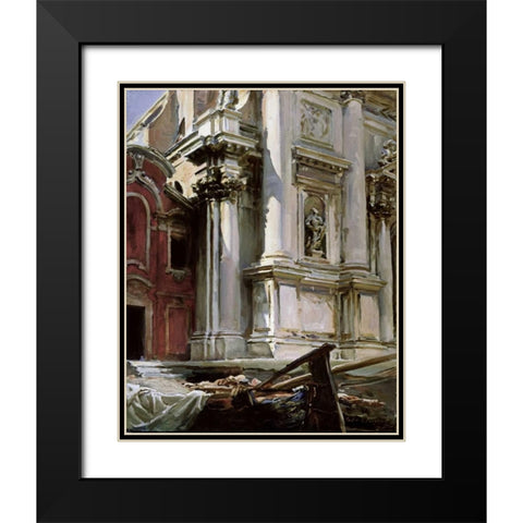 Church of San Stae, Venice Black Modern Wood Framed Art Print with Double Matting by Sargent, John Singer