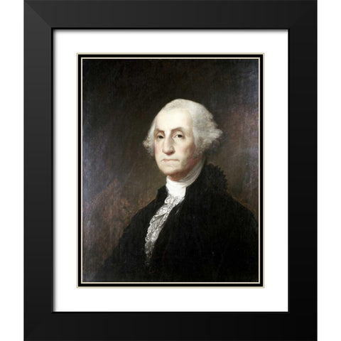 George Washington Black Modern Wood Framed Art Print with Double Matting by Sully, Thomas