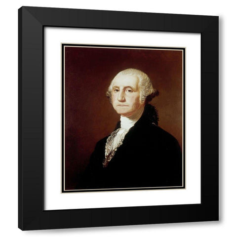 George Washington Black Modern Wood Framed Art Print with Double Matting by Sully, Thomas
