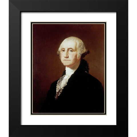 George Washington Black Modern Wood Framed Art Print with Double Matting by Sully, Thomas