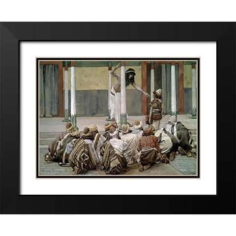 Brothers of Joseph Black Modern Wood Framed Art Print with Double Matting by Tissot, James