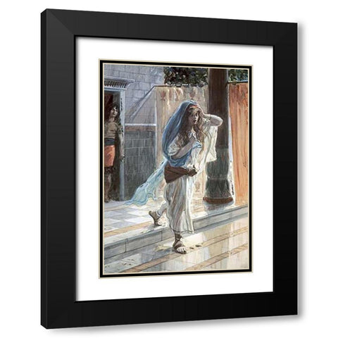 Desolation of Tamar Black Modern Wood Framed Art Print with Double Matting by Tissot, James