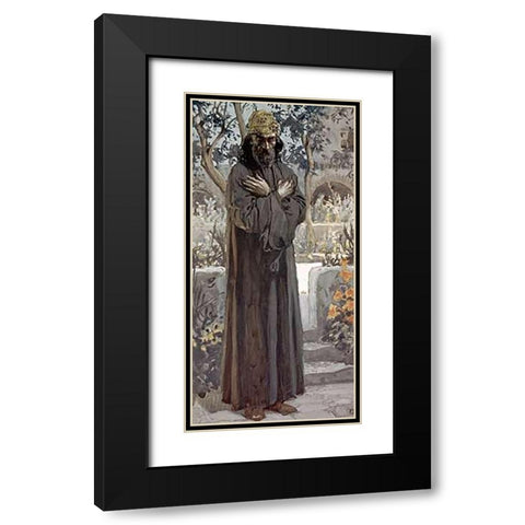Joel Black Modern Wood Framed Art Print with Double Matting by Tissot, James