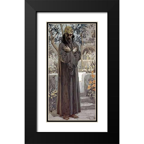 Joel Black Modern Wood Framed Art Print with Double Matting by Tissot, James