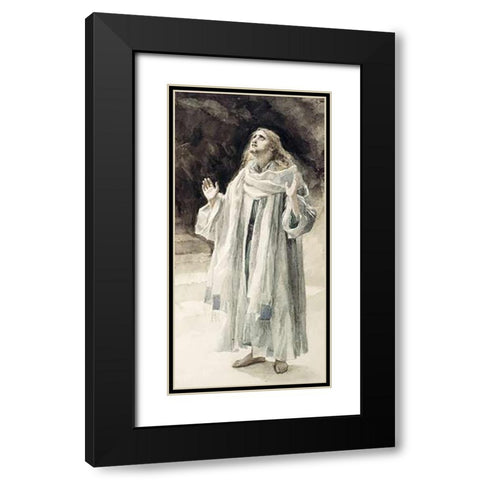 John Black Modern Wood Framed Art Print with Double Matting by Tissot, James