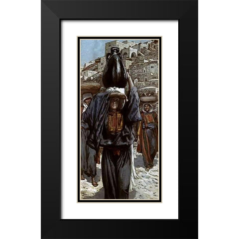 Martha Black Modern Wood Framed Art Print with Double Matting by Tissot, James