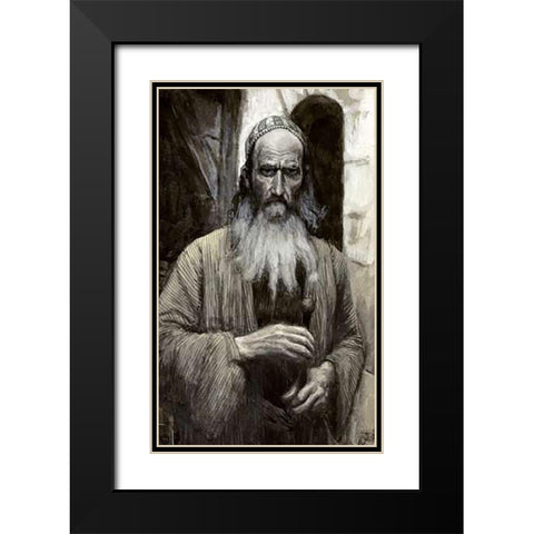 Paul Black Modern Wood Framed Art Print with Double Matting by Tissot, James