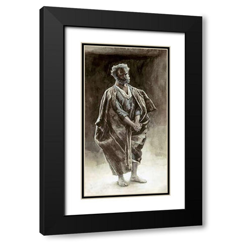 Peter Black Modern Wood Framed Art Print with Double Matting by Tissot, James