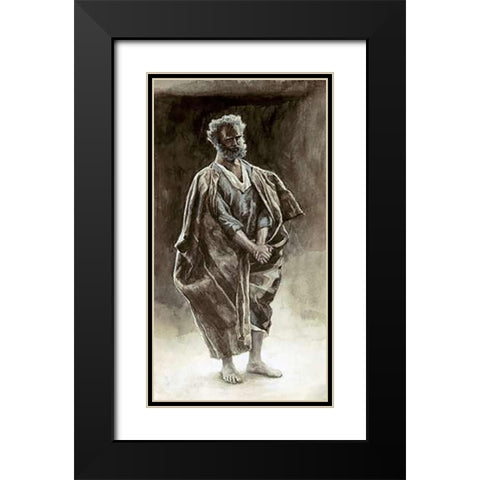 Peter Black Modern Wood Framed Art Print with Double Matting by Tissot, James