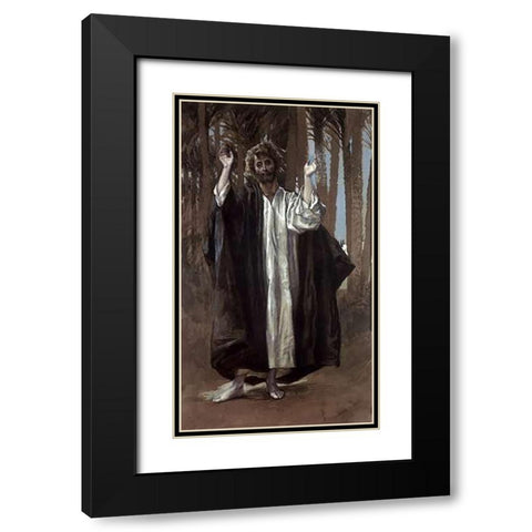 Simon Black Modern Wood Framed Art Print with Double Matting by Tissot, James