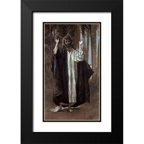 Simon Black Modern Wood Framed Art Print with Double Matting by Tissot, James