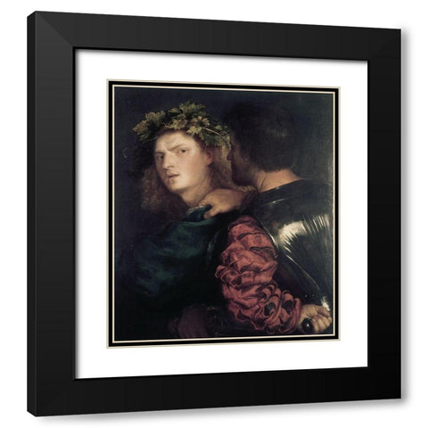 Bravo Black Modern Wood Framed Art Print with Double Matting by Titian