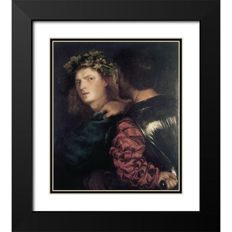 Bravo Black Modern Wood Framed Art Print with Double Matting by Titian