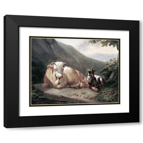 At Rest Black Modern Wood Framed Art Print with Double Matting by Unknown